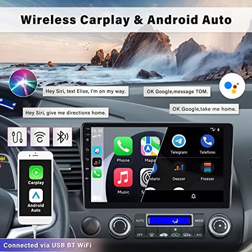Android 11 autórádió Hifi, a Honda Civic 2006 2007 2008 2009 2010 2011 az Apple Carplay Android Automatikus Bluetooth 10.1