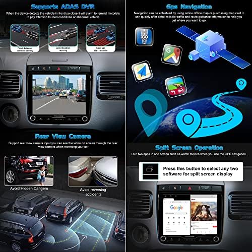 [2023 Változat] Android 12 autórádió Hifi GPS Navigáció VW Volkswagen Touareg Autó Multimédia Lejátszó 8.4 hüvelyk Blu-ray