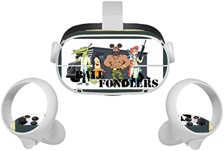 Őrült Tudós Rajzfilm Film Oculus Quest 2 Bőr VR 2 Skins Headset, illetve Vezérlők Matrica Védő Matrica Tartozékok