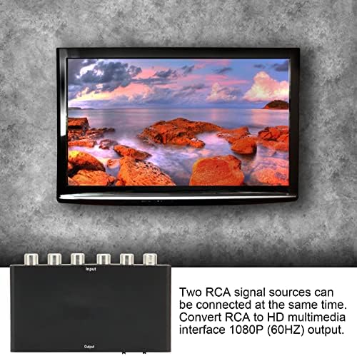 BOTEGRA Multimédia Interfész Átalakító, Multimedia Interface Video Converter Plug and Play Hordozható a VIDEÓT a VHS