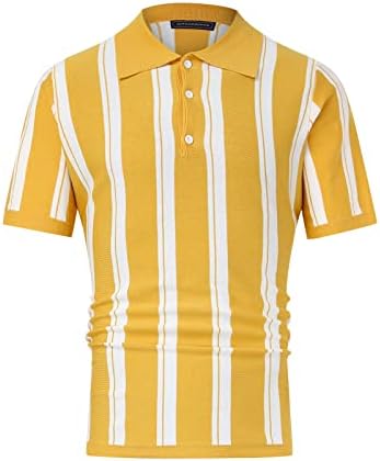 Férfi Rövid Ujjú Kötött Póló Vintage Csík Hajtóka Golf Póló Felnőttek Ajándék Póló,Golf Polo Shirt