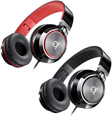 ARTIX 10% megtakarítás CL750 Felnőtt & Gyerekek Vezetékes Fejhallgató, Mikrofon, Fekete-Piros Csomag