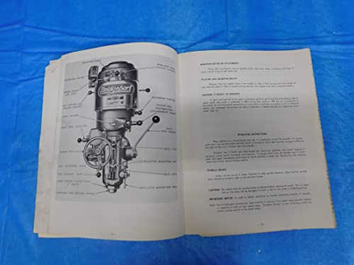 Bridgeport Üzemeltetői Kézikönyv Torony Miller Modell aJ Függelék Kézikönyv - MB5678AP1