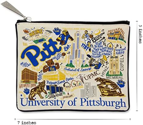 Catstudio Pittsburgh-i Egyetem Főiskolai Zip Tasak | 5 x 7