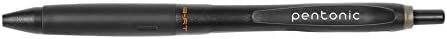 Linc Pentonic Fekete BR-T Behúzható golyóstoll 0,7 mm Jó Pont, 12 CT Ömlesztett | Könnyű & Sima Premium Tollak A Naplózást,