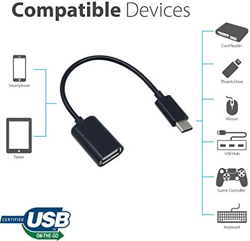 OTG USB-C 3.0 Adapter Kompatibilis Az LG Hang Ingyenes 5 Gyors, Ellenőrzött, Több használható Funkciók, mint Például a Billentyűzet,