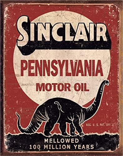 Kétségbeesett Vállalkozások Sinclair Opaline motorolaj Kerek Alumínium Tábla, Dombornyomott Edge - Nosztalgikus Vintage Fém