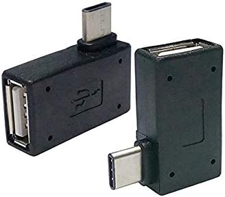 USB-C C Típusú USB 2.0 Női OTG Adapter Megfelelő Szögben 90 Fok,0,2 m