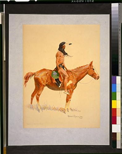 HistoricalFindings Fotó: Fotó,Egy Cheyenne Buck Amerikai Indián Lóháton,Cheyenne Indián,1901