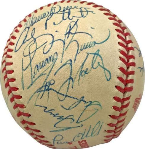 1996 Yankees Csapatát Aláírt Dedikált OAL Baseball Jeter Steinbrenner PSA/DNS - Dedikált Baseball