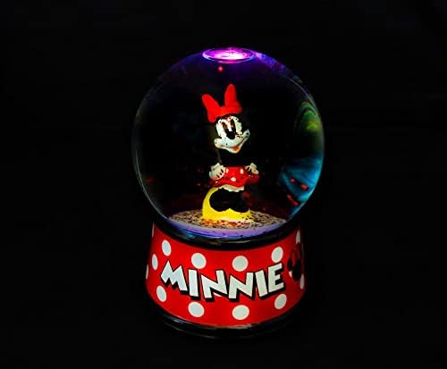 Disney Minnie Egér Fény-Fel Hógömb Kavargó Csillogó bemutató Darab Dekoráció | lakberendezés Gyerek Szoba Essentials | Értékes