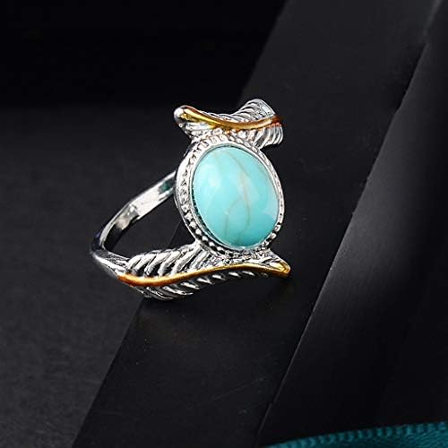 Gyűrűk Női Luxus Kreatív Türkiz Toll Zománc Gyűrű Női Jewelrya Jó Ajándék egy Barátnő, Barát, Család