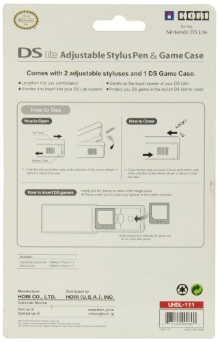 Nintendo DS Lite-Állítható Stylus Pen & Játék Esetben