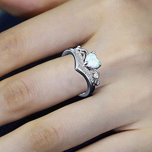 A Nők Eljegyzési Gyűrű Egyedi, Kreatív Személyiség, Szív Alakú Gyűrű Női Divat Cirkónium-Oxid Páros Gyűrű, Ékszerek, Ajándékok,
