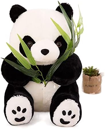 Uongfi Aranyos Szimuláció Óriás Panda Plüss Játék Panda Baba Párna (Szín : Panda, Méret : 60 cm)