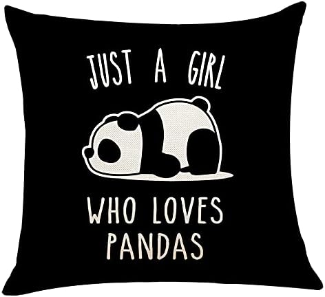 XUISWELL Csak Egy Lány, Aki Szereti a Panda Panda Párnát Fedezi, a Lány Panda Ajándékok Lányoknak, párnahuzat a Kanapé lakberendezés