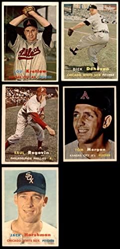 1957 Topps Baseball 25 Kártya Starter Set/Sok (Baseball Szett) EX