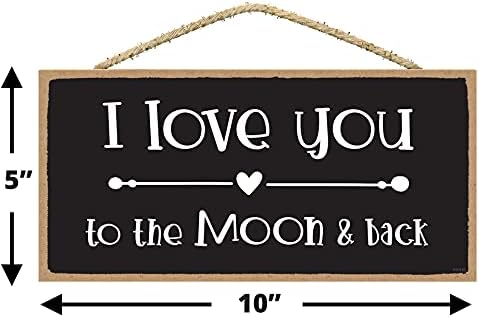 Szeretem A Holdat, Vissza - Szerelmes Idézetek Fali Dekor - a Szerelem Jelei Decor - a Szerelem Jelei - Fali Dekoráció szeretettel