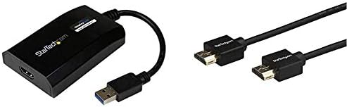 StarTech.com 1x USB 3.0-HDMI Adapter - 1920x1200 - Mac & Windows (USB32HDPRO) a Csomagban 1x 6ft 2.0 High Speed HDMI Kábel